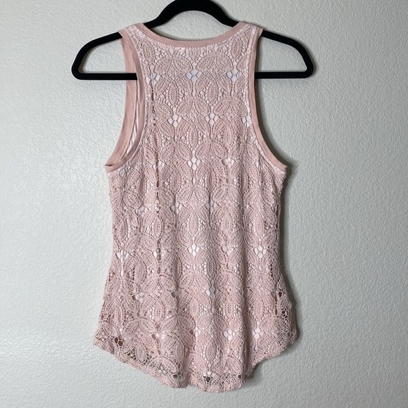 Sundance pink lace tank top women’s small EUC - Picture 6 of 6